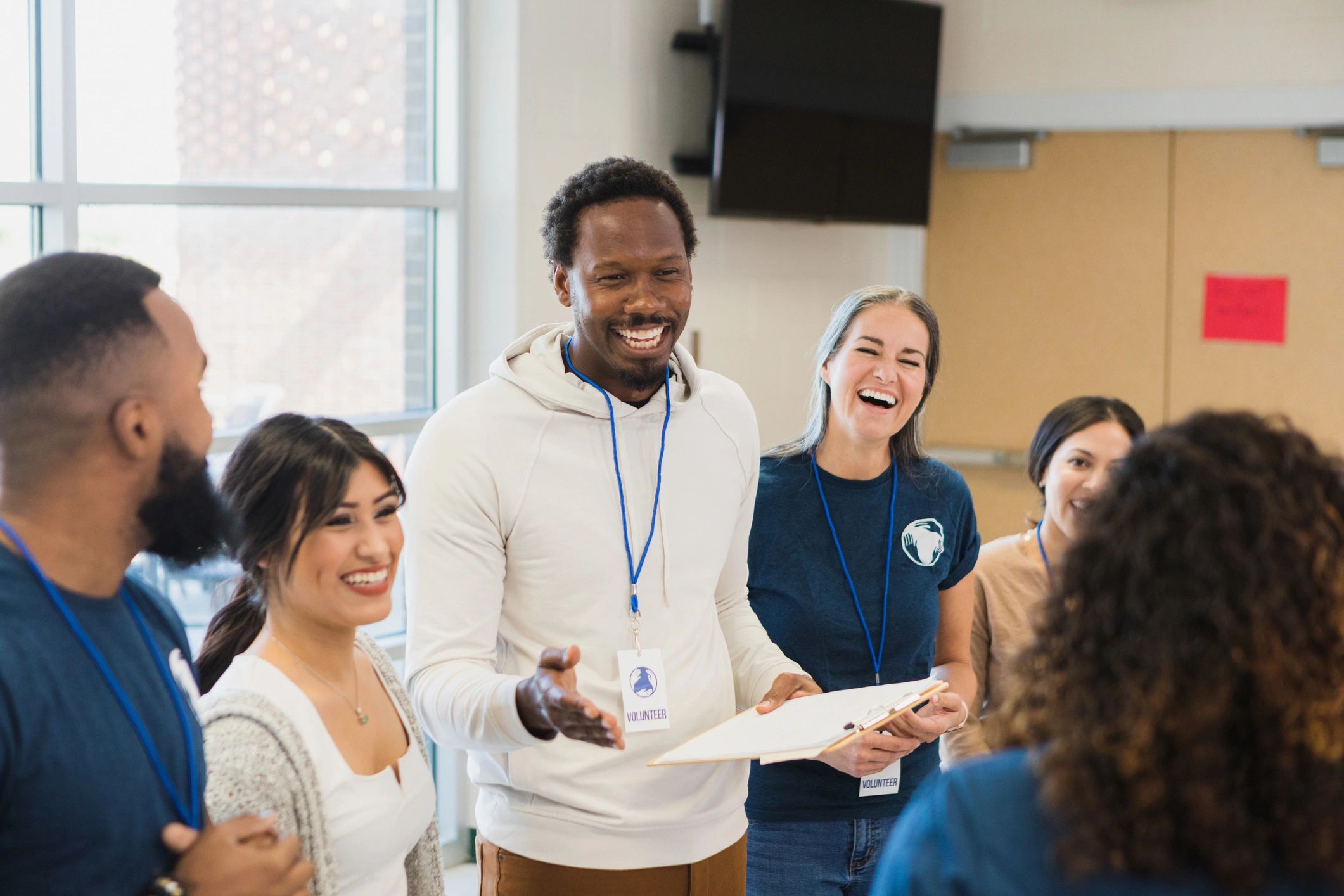 Adults collaborating during a training workshop