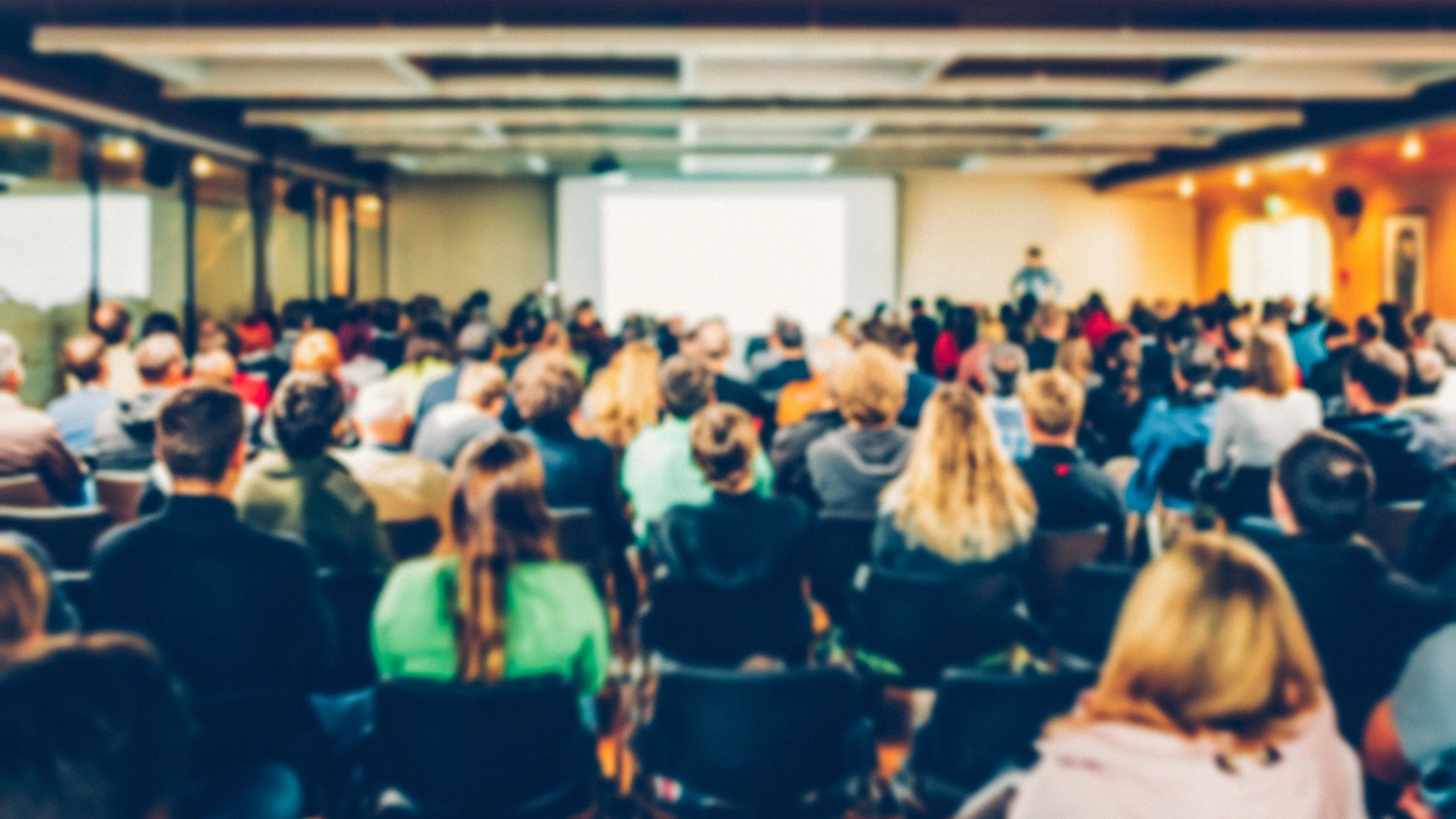 Audience gathered for a ministry training session